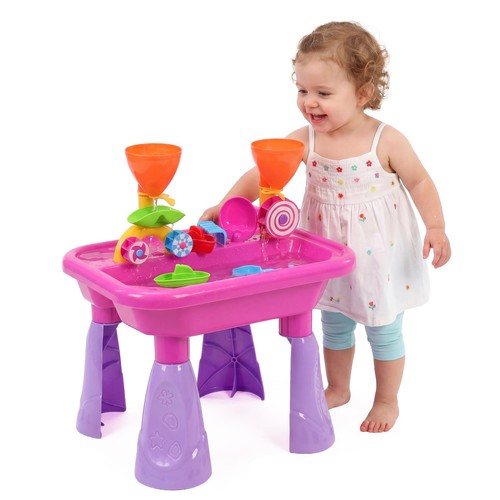 Pink sand and water table - sand,