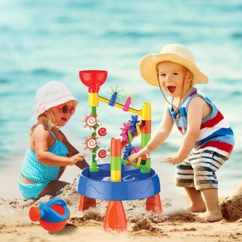 Sand and water table garden - and,